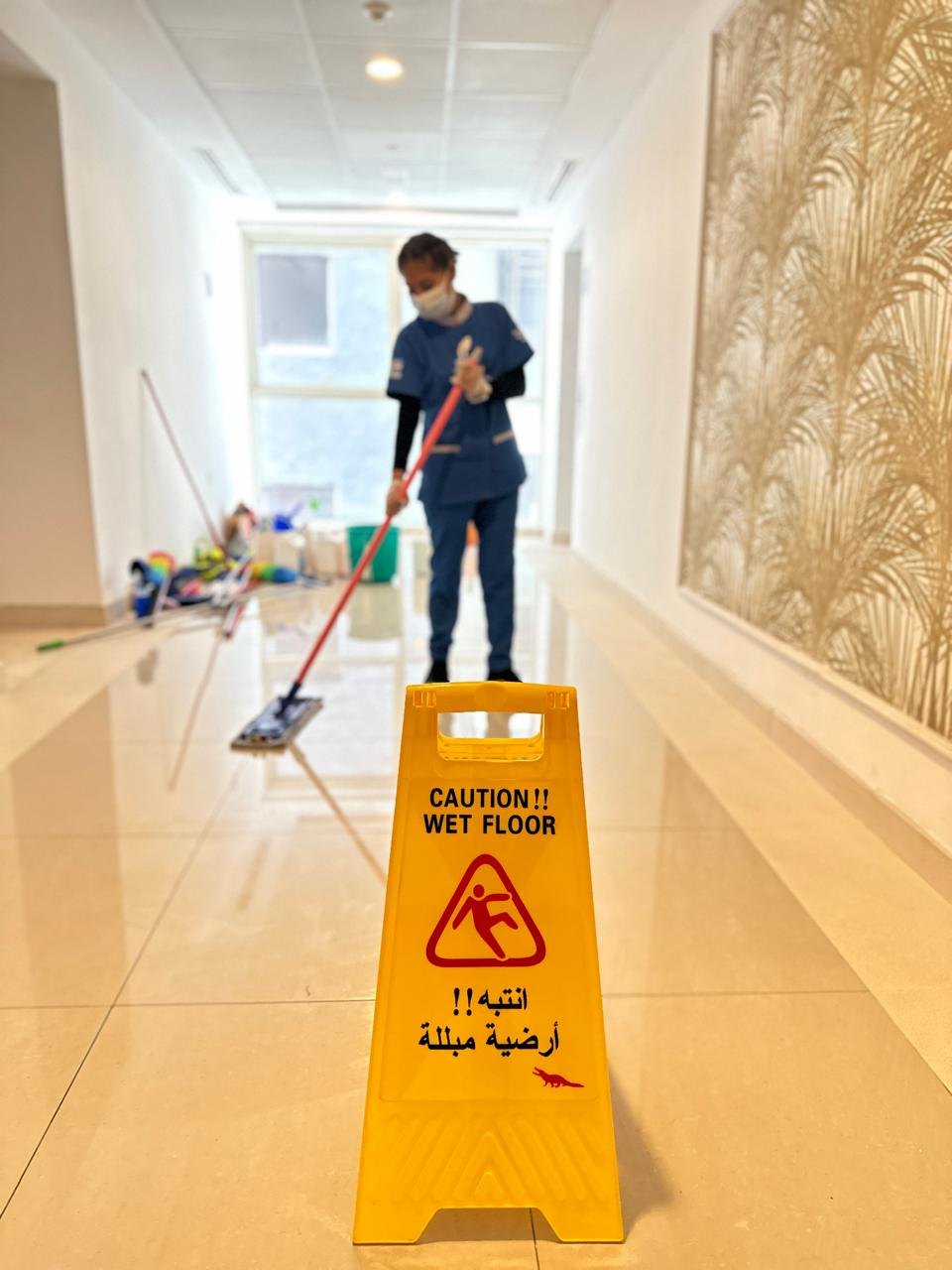 MKM deep cleaning team completing detailed cleaning work
